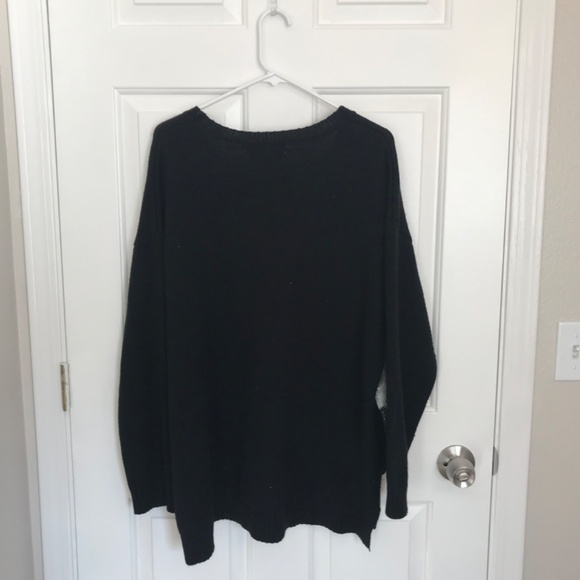 Christmas Unicorn Jingle Bells Tinsel Sequins Ugly Sweater Plus Size 1X Black - Picture 3 of 7